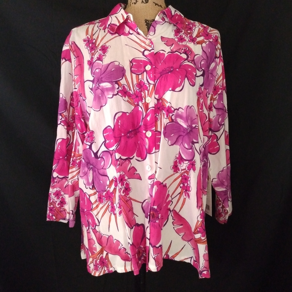 Pink & Purple Button Down Shirt
